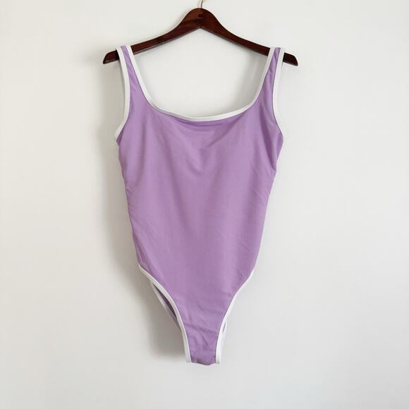 LAINSNOW Ocean Isle One Piece Swimsuit Lilac Purple XL - Picture 4 of 10